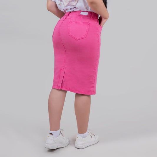 FALDA DAMA COLOR MIDI REF 364