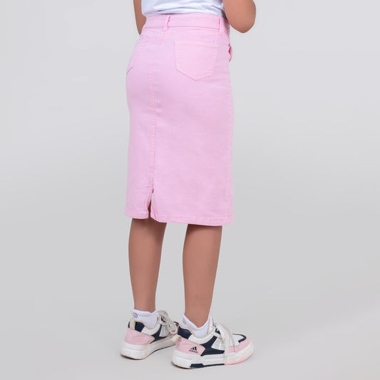 FALDA ROSADA PARA NIÑAS DENIM COLOR REF 511
