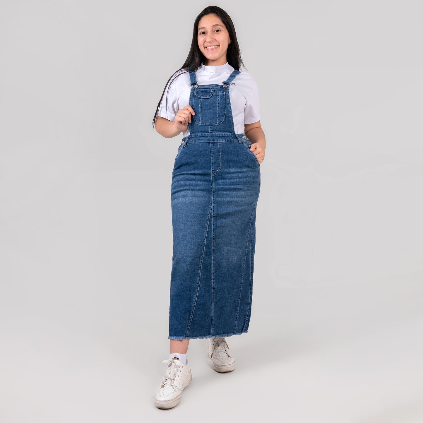 OVEROL FALDA JEANS AZUL REF 323
