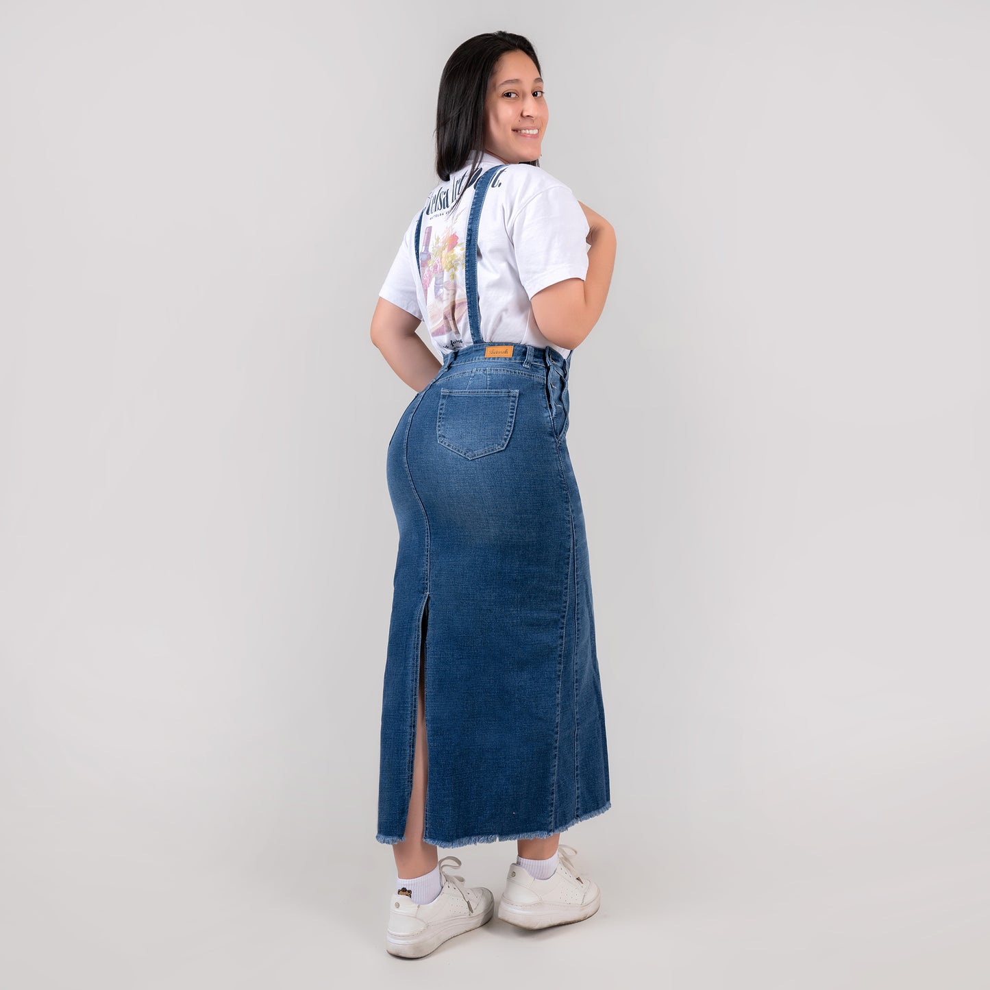 OVEROL FALDA JEANS AZUL REF 323