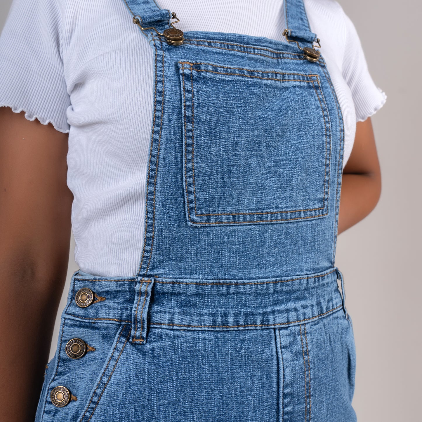 OVEROL FALDA EN DENIM PARA DAMA REF 344