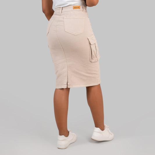 FALDA DAMA COLOR MIDI REF 386
