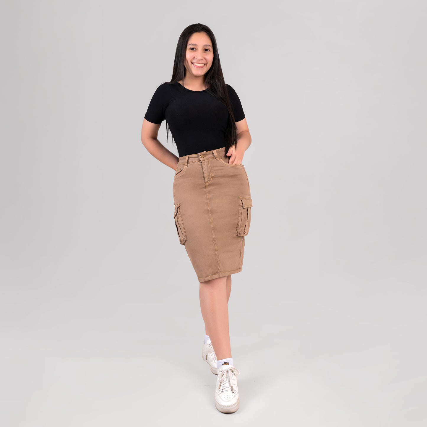 FALDA PARA DAMA DENIM COLOR REF 380