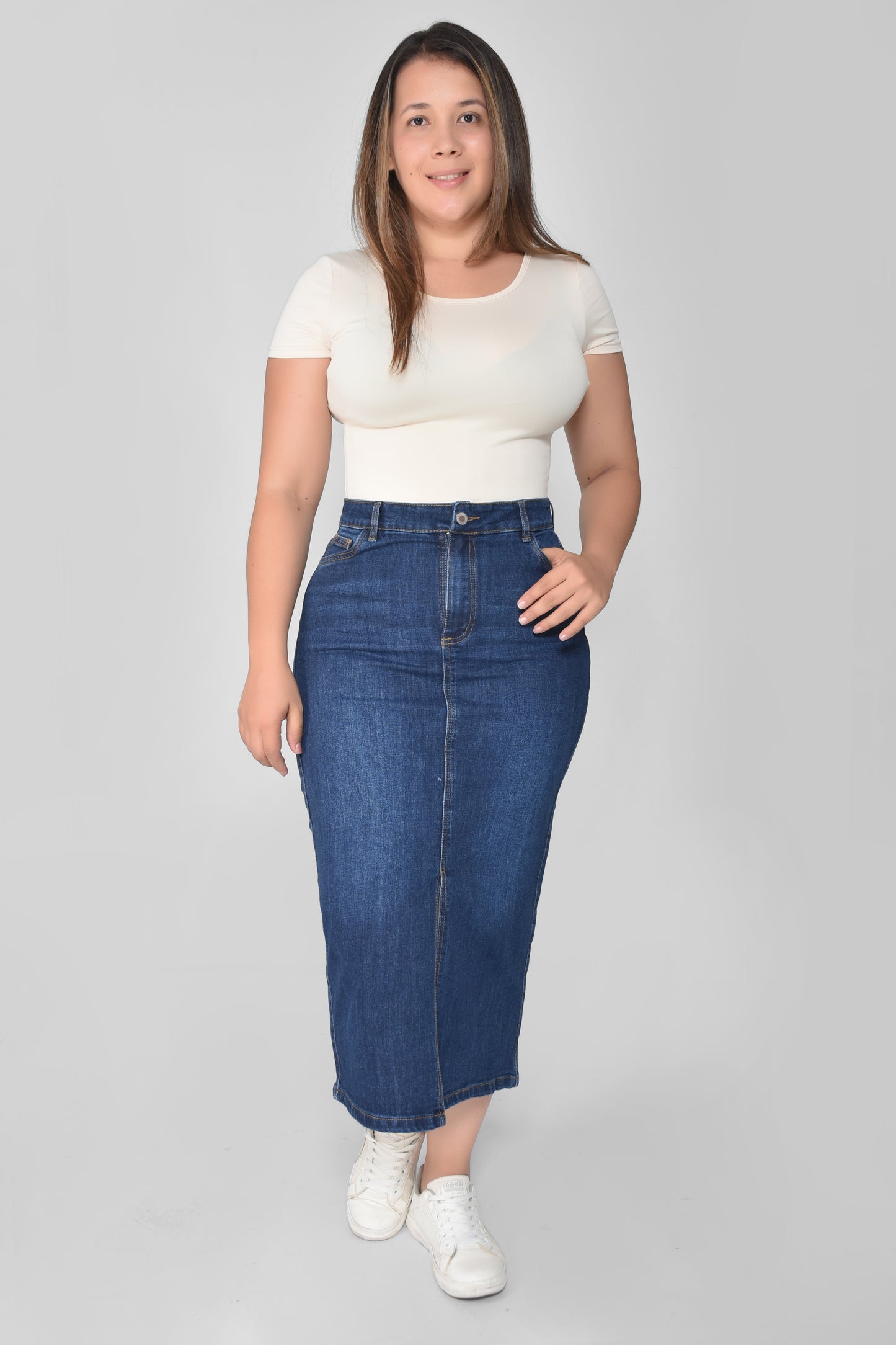FALDA DAMA DENIM MAXI REF581