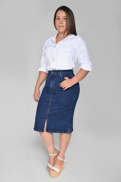 FALDA DAMA DENIM MAXI REF586