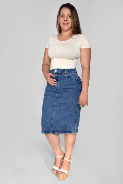FALDA DAMA DENIM MAXI REF585 CUARZO