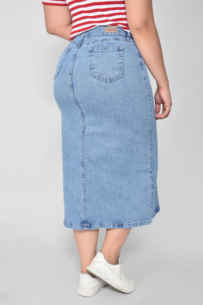 FALDA DAMA DENIM MAXI REF584
