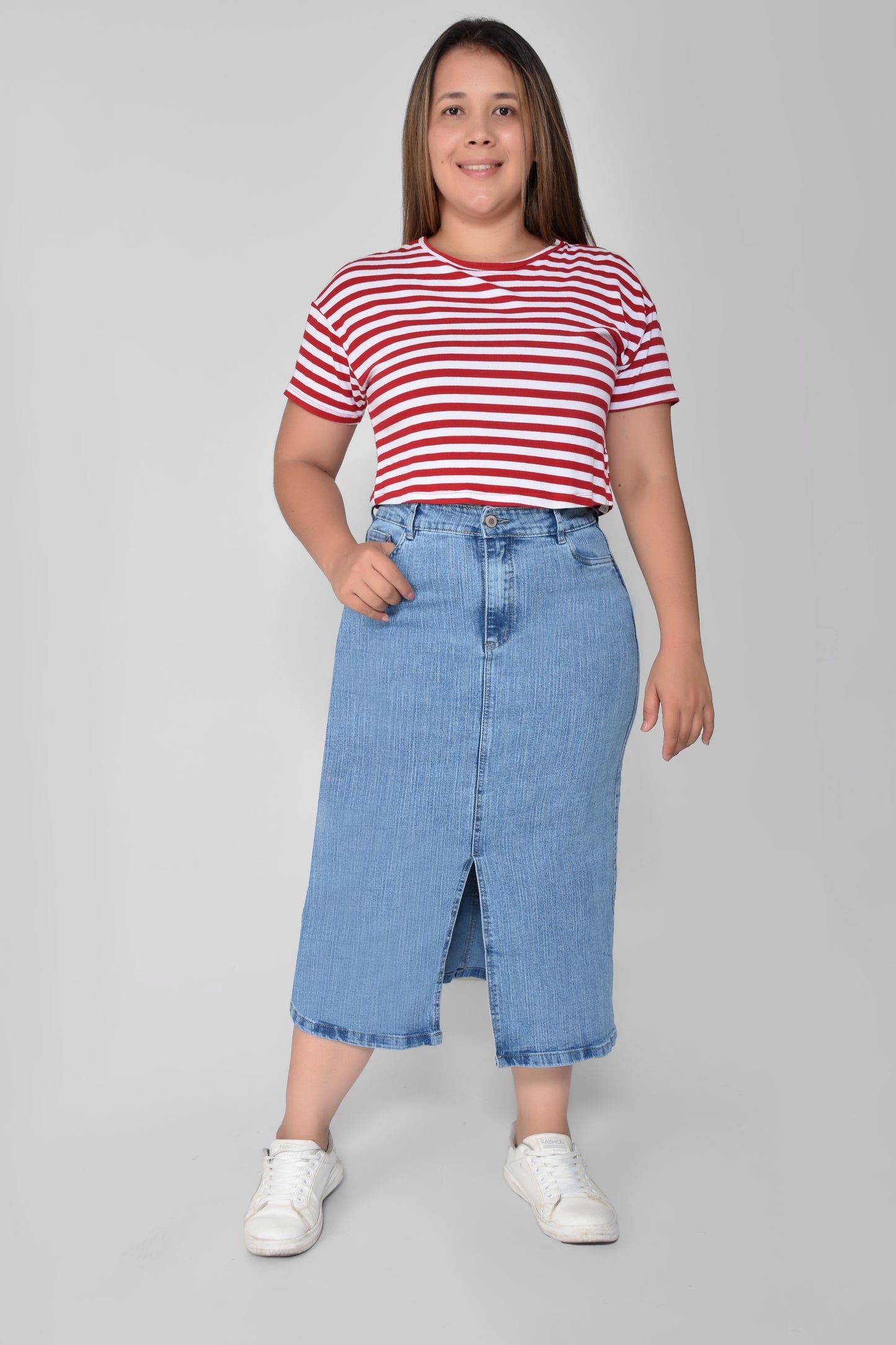 FALDA DAMA DENIM MAXI REF584