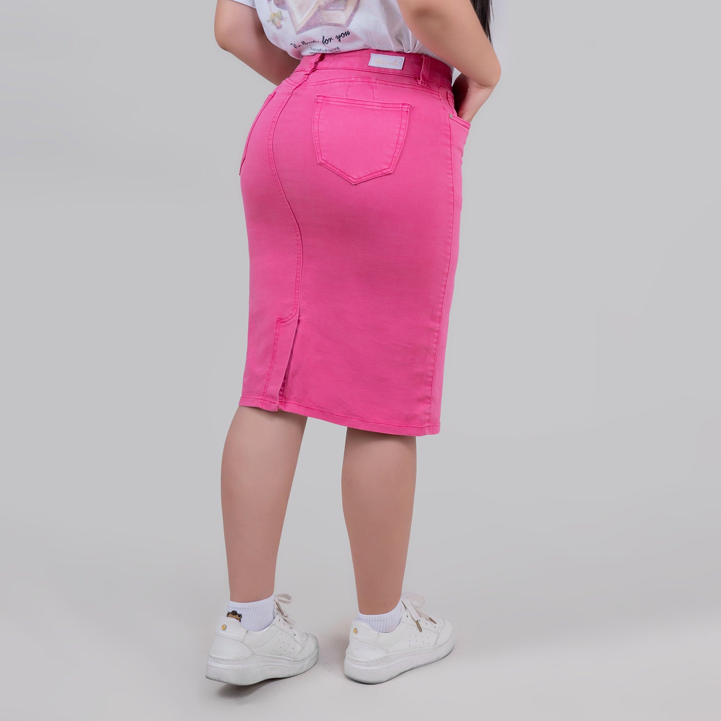 FALDA DAMA COLOR MIDI REF 364