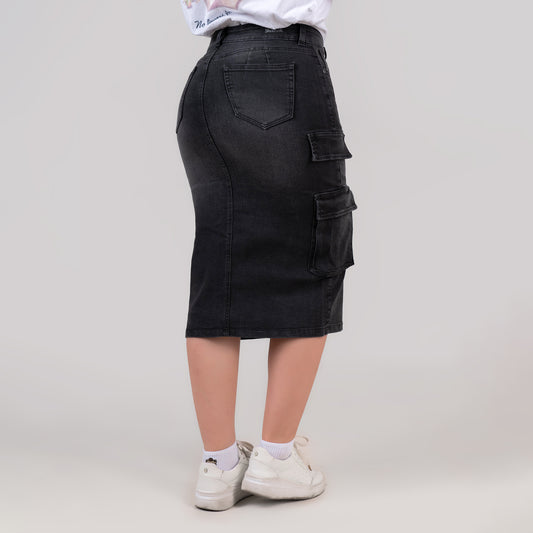 FALDA DAMA COLOR MIDI REF 337