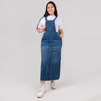 OVEROL FALDA JEANS AZUL REF 323