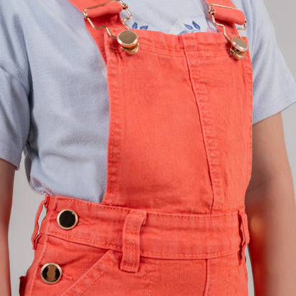 OVEROL EN DENIM COLOR PARA NIÑA REF 509