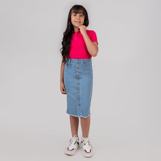 FALDA DENIM PARA NIÑAS REF 503
