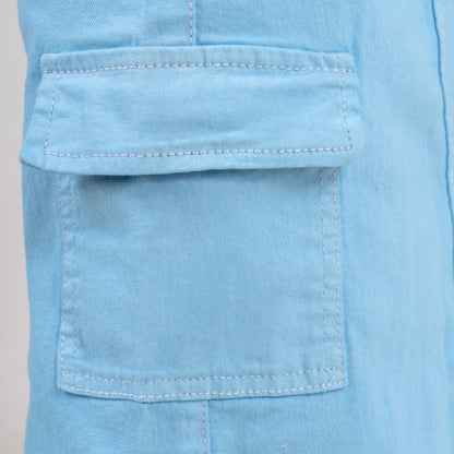 FALDA AZUL CLARO PARA NIÑAS DENIM COLOR REF 504
