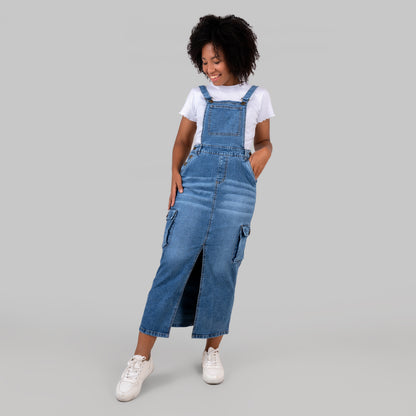 OVEROL FALDA EN DENIM PARA DAMA REF 344