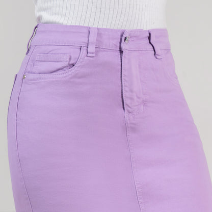 FALDA DAMA COLOR MIDI REF 389