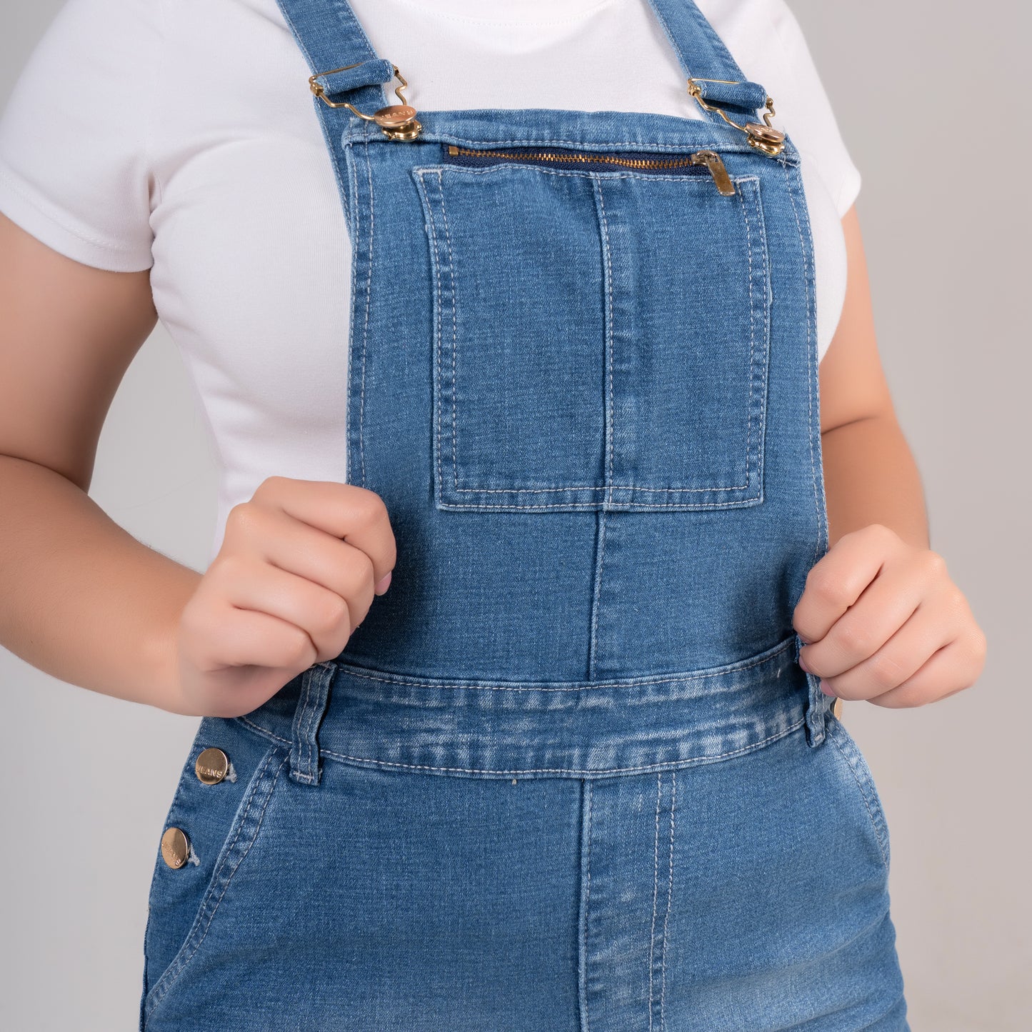 OVEROL FALDA EN DENIM PARA DAMA REF 342