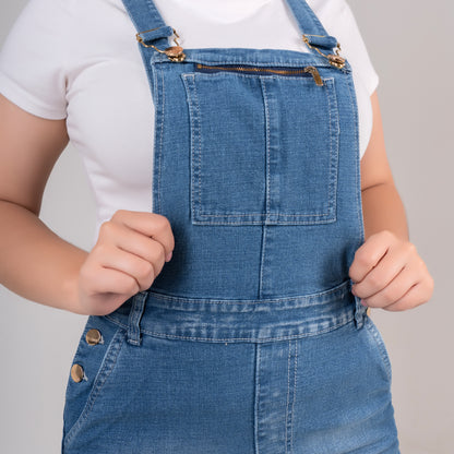 OVEROL FALDA EN DENIM PARA DAMA REF 342