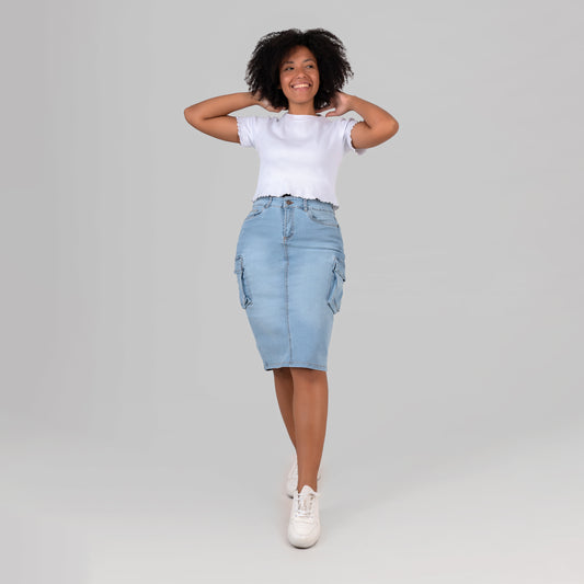 REF 340 FALDA JEANS CUARZO